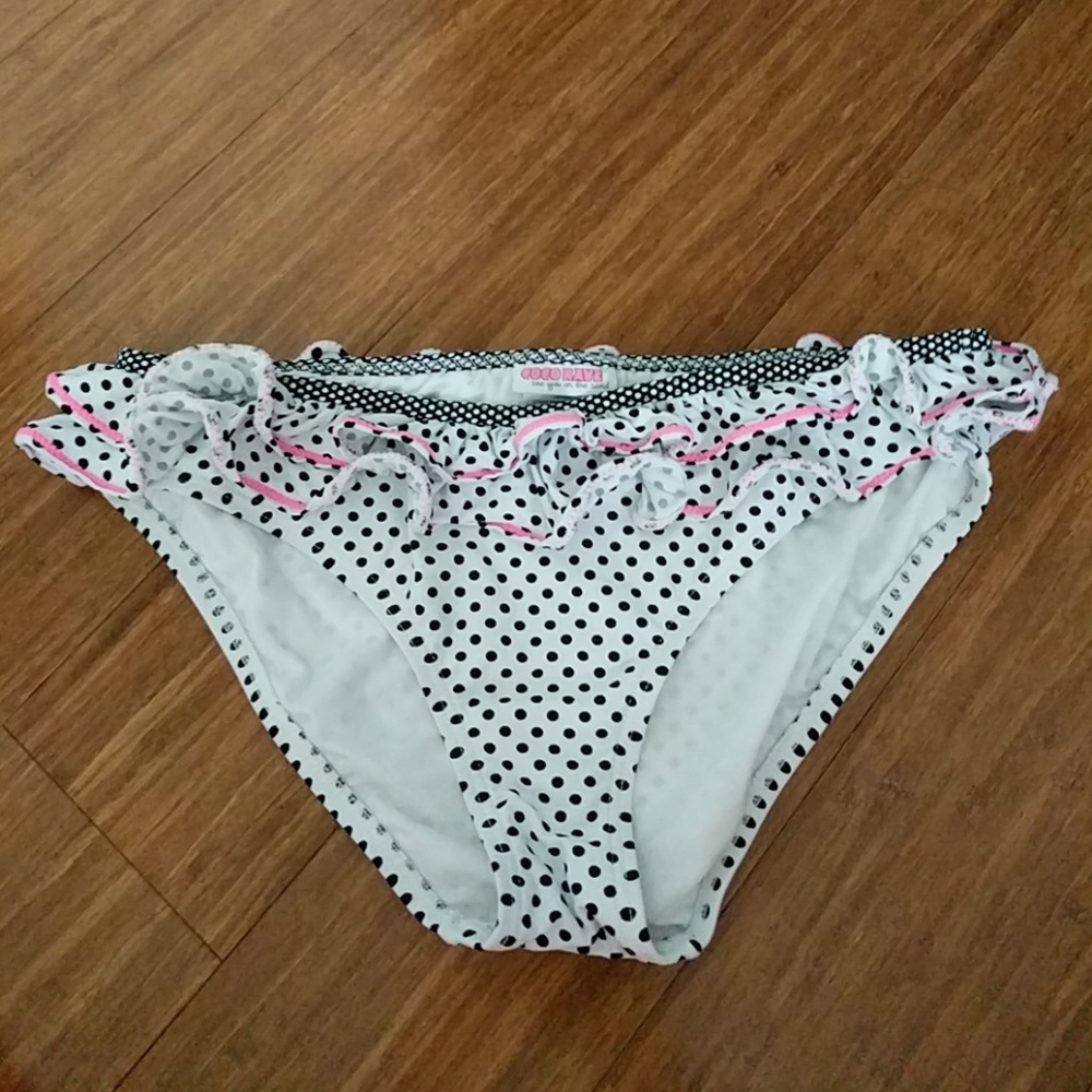 Coco rave bikini bottom with ruffle